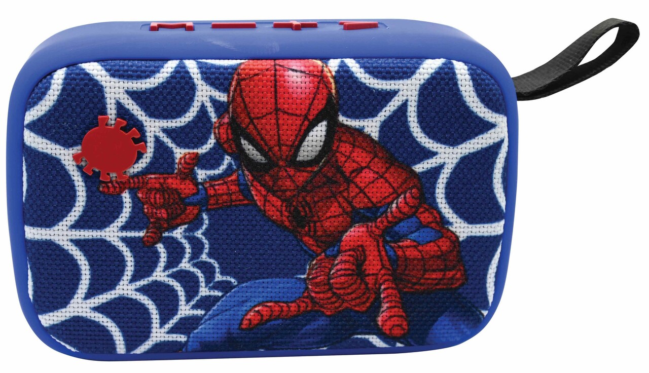 Boxa portabila pentru copii Spider-Man, LEXIBOOK, 17x13x4.5 cm, silicon, albastru - imagine 7